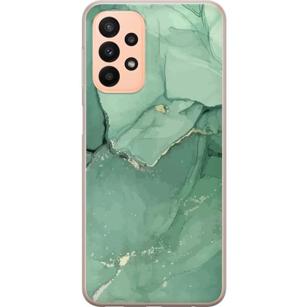 Kompatibelt Mobilskal till Samsung Galaxy A23 Grön Marmor