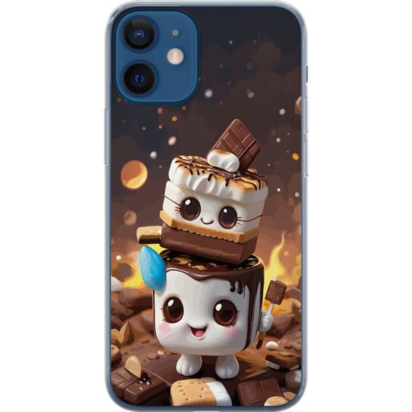 Kompatibelt Mobildeksel til Apple iPhone 12 mini Søt dessertdesign med marshmallow