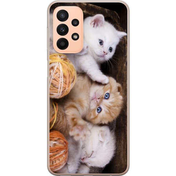 Kompatibelt Mobilskal till Samsung Galaxy A23 Katter