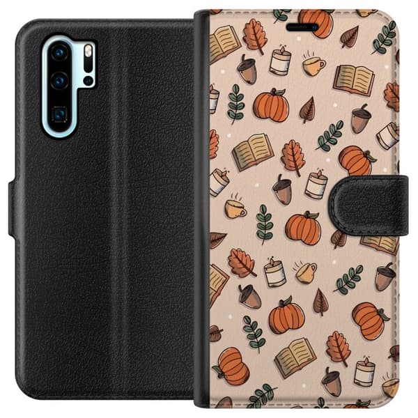 Kompatibel Tegnebogsetui til Huawei P30 Pro Mønster