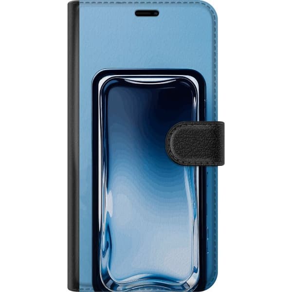 Kompatibel Tegnebogsetui til Samsung Galaxy A51 Blå glaseffekt