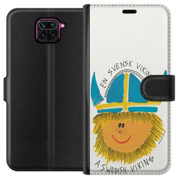 Kompatibelt Lommeboketui til Xiaomi Redmi Note 9 Svensk viking