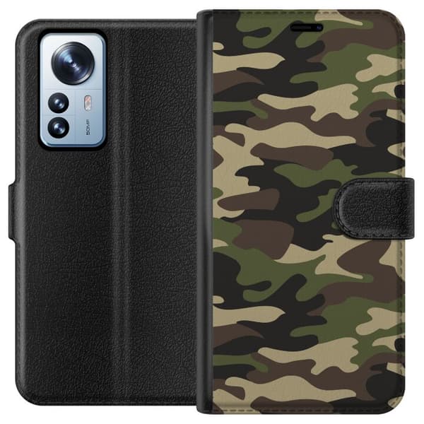 Kompatibelt Plånboksfodral till Xiaomi 12 Pro Military