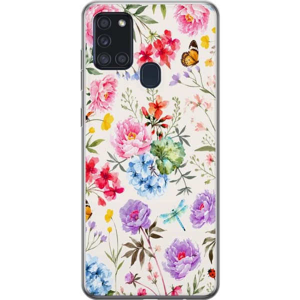 Kompatibelt Mobildeksel til Samsung Galaxy A21s Blomsterselskapet