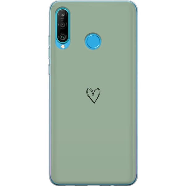 Kompatibelt Mobilskal till Huawei P30 lite Hjärta