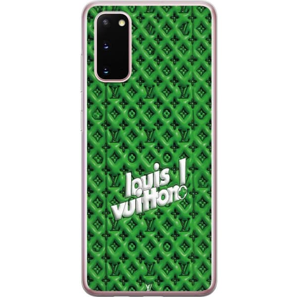 Kompatibelt Mobildeksel til Samsung Galaxy S20 Grønt luksusmønster med monogram