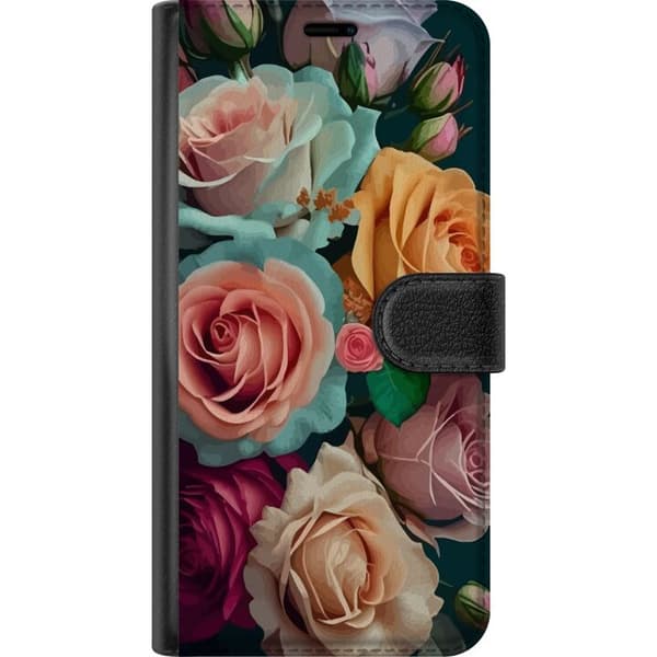 Kompatibel Tegnebogsetui til Apple iPhone 11 Färgglada rosor