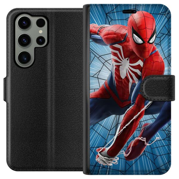 Kompatibel Tegnebogsetui til Samsung Galaxy S23 Ultra Spidermand