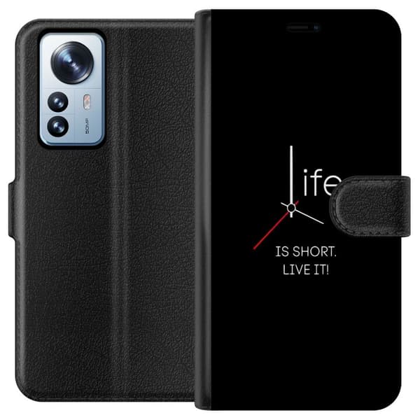 Kompatibelt Plånboksfodral till Xiaomi 12 Pro Livet är kort