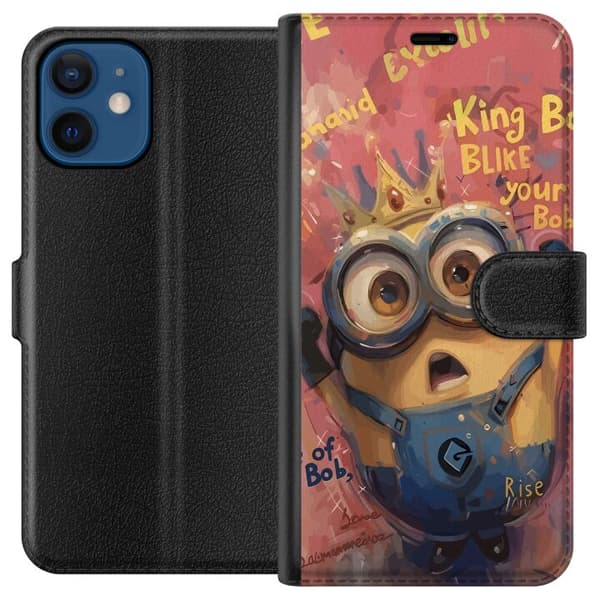 Kompatibel Tegnebogsetui til Apple iPhone 12 mini Minion Med Krona