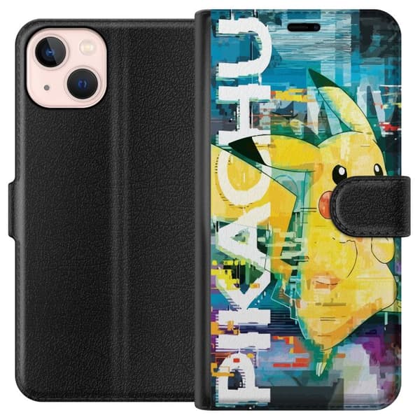 Kompatibelt Lommeboketui til Apple iPhone 13 mini Pikachu