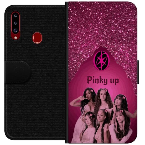Kompatibel Tegnebogsetui til Samsung Galaxy A20s KATSEYE Pinky Up