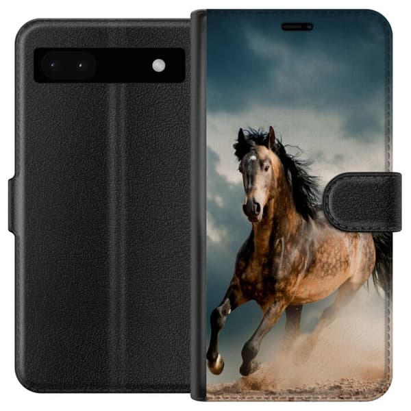 Yhteensopiva Lompakkokotelo Google Pixel 6a Hypyvä Hevonen
