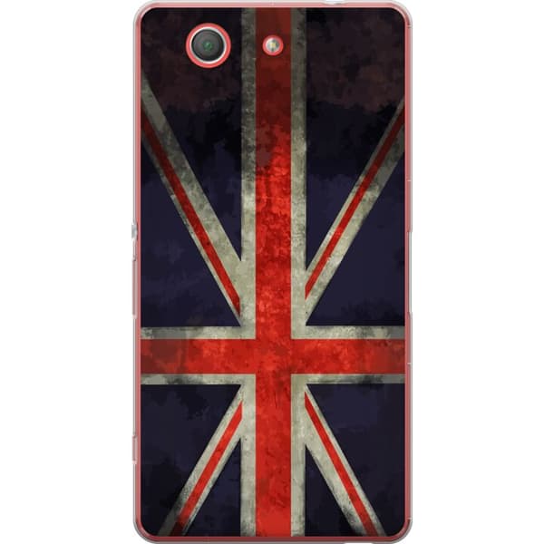Kompatibelt Mobildeksel til Sony Xperia Z3 Compact Britisk flagg med rustikk følelse