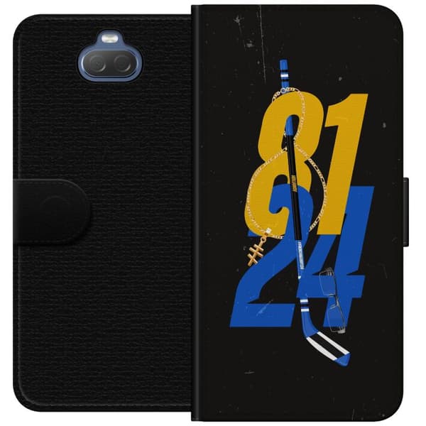 Kompatibel Tegnebogsetui til Sony Xperia 10 Hockeynummer med klubba