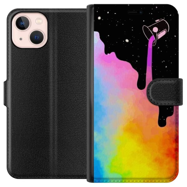 Kompatibelt Plånboksfodral till Apple iPhone 13 mini Färg i Rymden