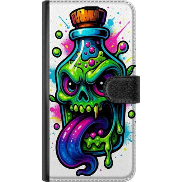 Kompatibel Tegnebogsetui til OnePlus 10 Pro Färgstark monsterflaska