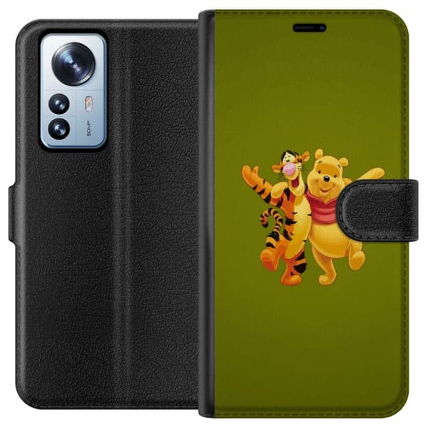 Kompatibelt Plånboksfodral till Xiaomi 12 Pro Nalle Puh