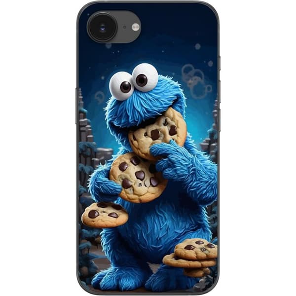 Kompatibelt Mobildeksel til Apple iPhone 16e Klassiskt Kakemonster med store sjokoladekaker