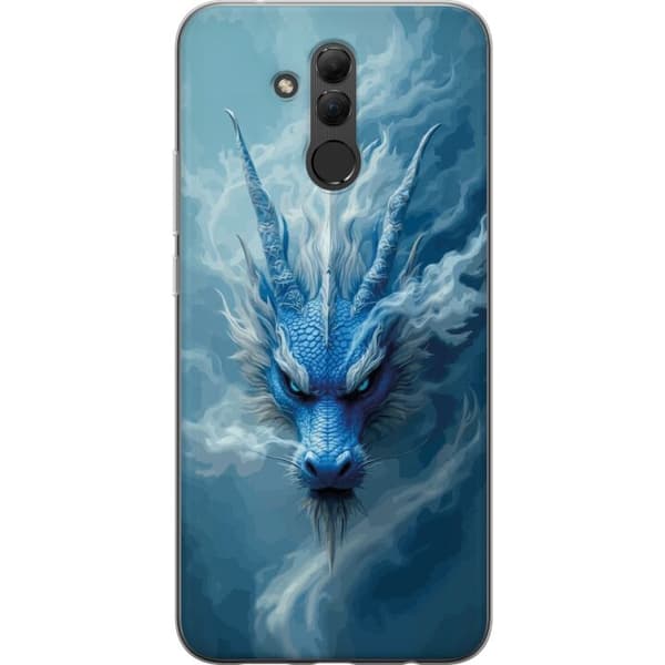 Kompatibelt Mobildeksel til Huawei Mate 20 lite Episk fantasidesign med isdrake