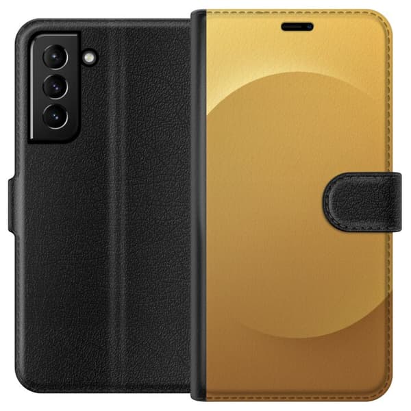 Kompatibel Tegnebogsetui til Samsung Galaxy S21+ 5G Guld Punkt