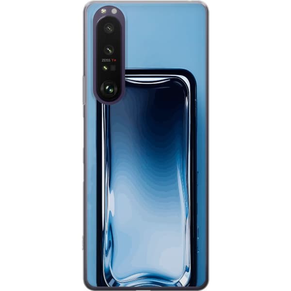 Kompatibel Mobilcover til Sony Xperia 1 III Blå glaseffekt