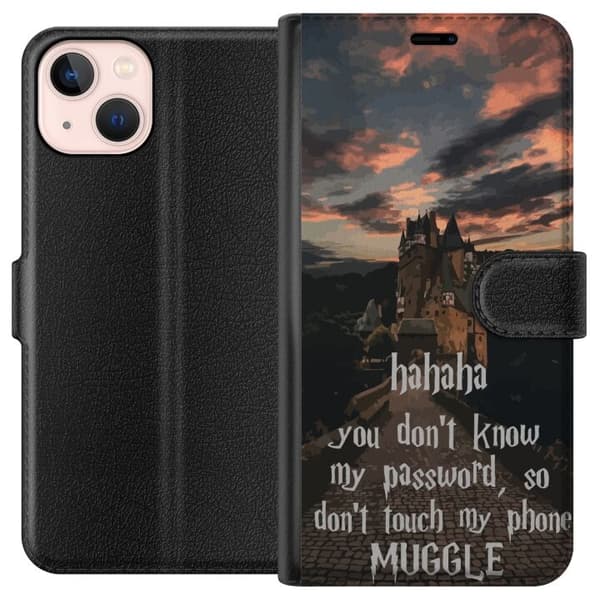 Kompatibelt Plånboksfodral till Apple iPhone 13 mini Harry Potter Text