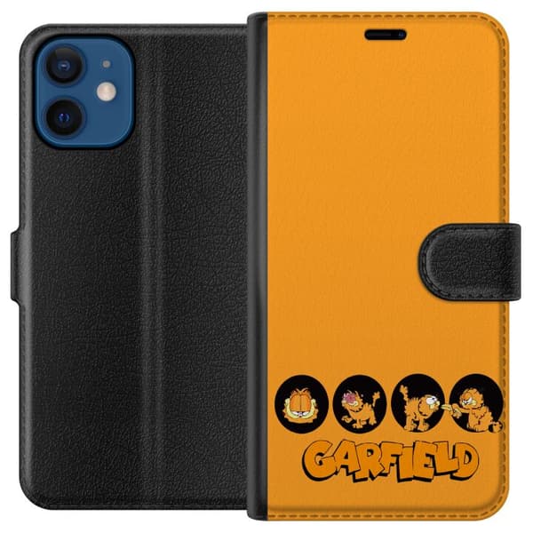 Kompatibel Tegnebogsetui til Apple iPhone 12 Garfield