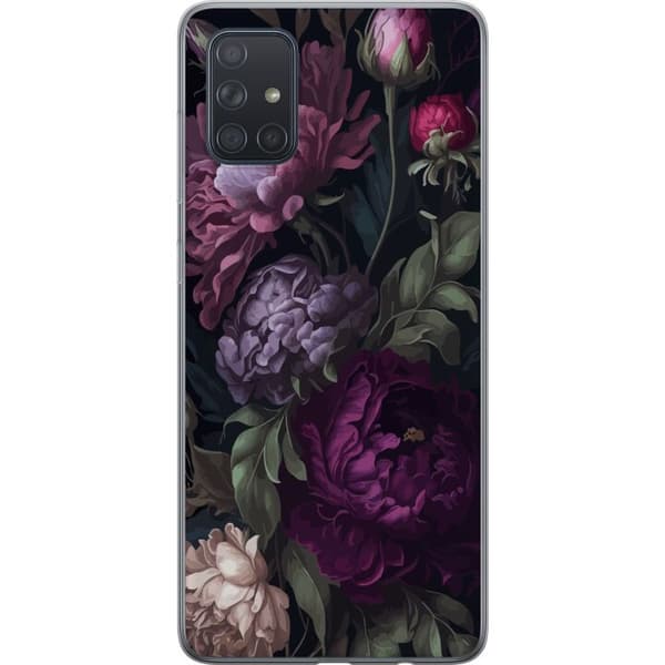 Kompatibelt Mobilskal till Samsung Galaxy A71 Blommor