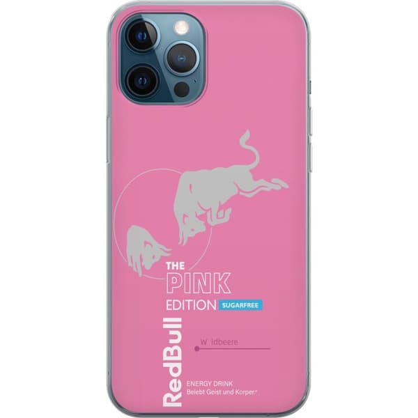 Kompatibelt Mobildeksel til Apple iPhone 12 Pro Moderne rosa energidrikksdesign