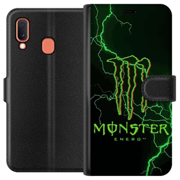 Kompatibelt Plånboksfodral till Samsung Galaxy A20e Monster
