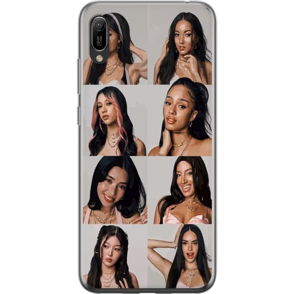 Kompatibelt Mobildeksel til Huawei Y6 Pro (2019) KATSEYE porträttcollage