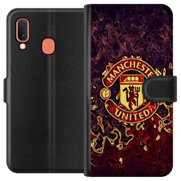 Kompatibelt Plånboksfodral till Samsung Galaxy A20e Manchester United