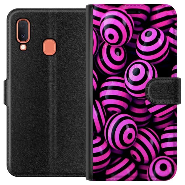 Kompatibelt Plånboksfodral till Samsung Galaxy A20e Möster