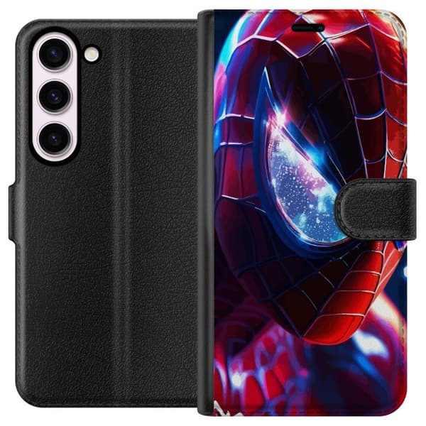 Kompatibelt Plånboksfodral till Samsung Galaxy S23 Spiderman