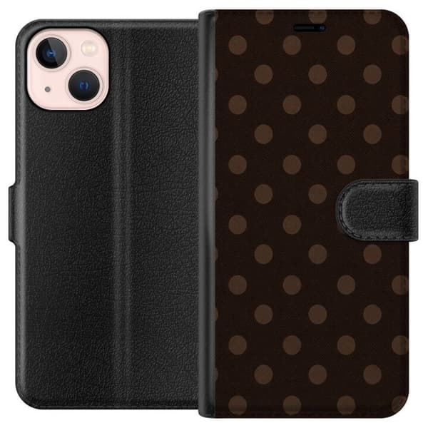 Kompatibelt Plånboksfodral till Apple iPhone 13 mini Mocha Pop