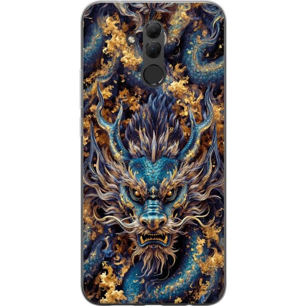 Kompatibelt Mobildeksel til Huawei Mate 20 lite Nærbilde av kraftig fantasydrage