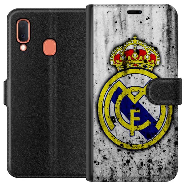 Kompatibelt Lommeboketui til Samsung Galaxy A20e Real Madrid CF