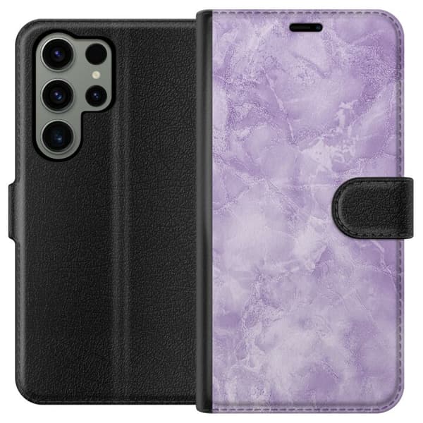Kompatibelt Lommeboketui til Samsung Galaxy S23 Ultra Marmor