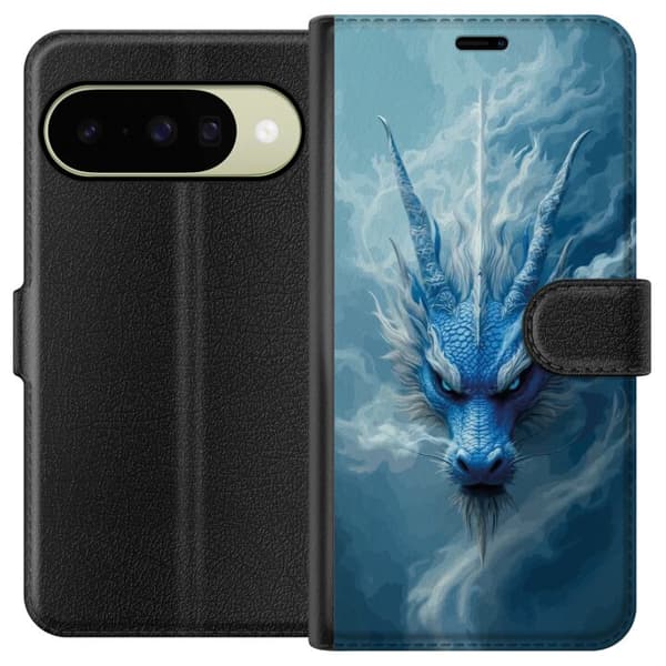 Kompatibel Tegnebogsetui til Google Pixel 11 Episk fantasydesign med isdrage