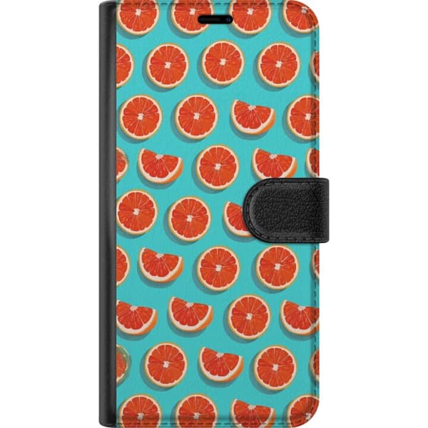 Kompatibel Tegnebogsetui til Xiaomi Redmi Note 11 Pro 5G Farverigt citrusmønster med sommerstemning