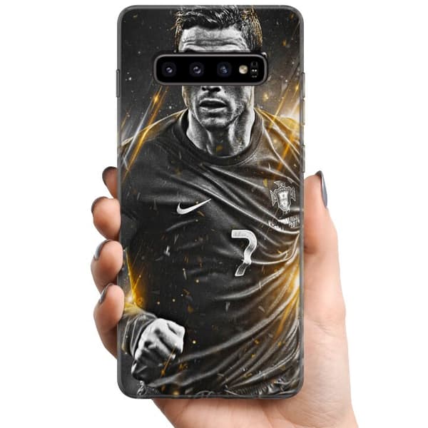 Kompatibelt Mobildeksel til Samsung Galaxy S10+ Cristiano Ronaldo