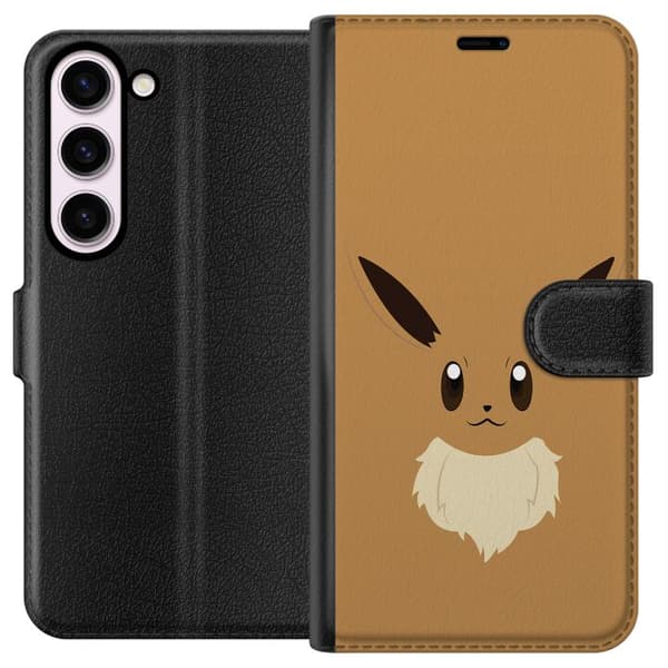 Kompatibel Tegnebogsetui til Samsung Galaxy S23 Pokémon - Eevee