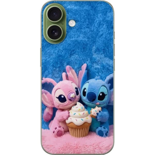Kompatibelt Mobildeksel til Apple iPhone 17 Blå och rosa figurer med cupcake