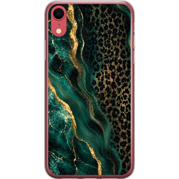 Kompatibelt Mobilskal till Apple iPhone XR Emerald Leopard