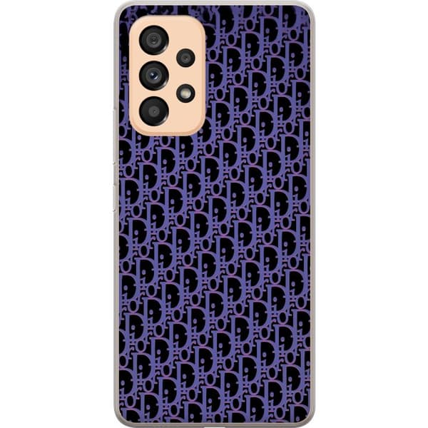 Kompatibelt Mobildeksel til Samsung Galaxy A53 5G Moderneluksuriøst monogram i stilrent design