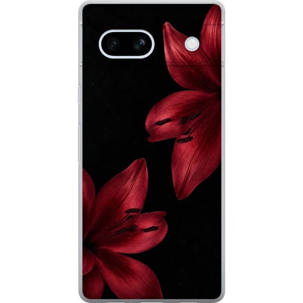 Kompatibelt Mobilskal till Google Pixel 7a Red Lily Noir