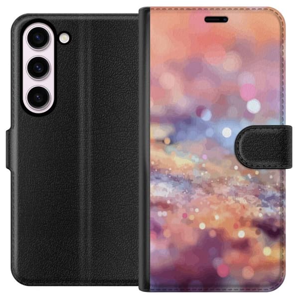 Kompatibel Tegnebogsetui til Samsung Galaxy S23 Glitter