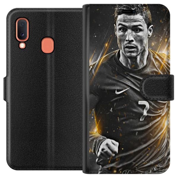 Kompatibelt Plånboksfodral till Samsung Galaxy A20e Ronaldo