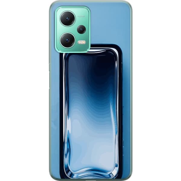 Kompatibelt Mobilskal till Xiaomi Redmi Note 12 Blå glaseffekt